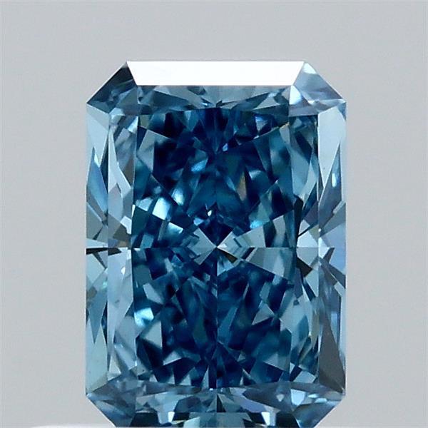 0.71 Ct. Fancy Vivid  Blue Radiant Lab Grown Diamond