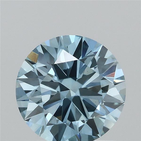 1.03 Ct. Fancy Vivid  Blue Round Lab Grown Diamond