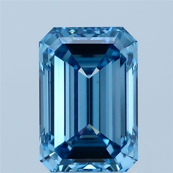 2.00 Ct. Fancy Vivid  Blue Emerald Lab Grown Diamond