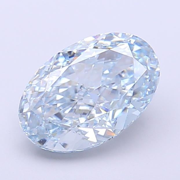 1.85 Ct. Fancy Intense  Blue Oval Lab Grown Diamond