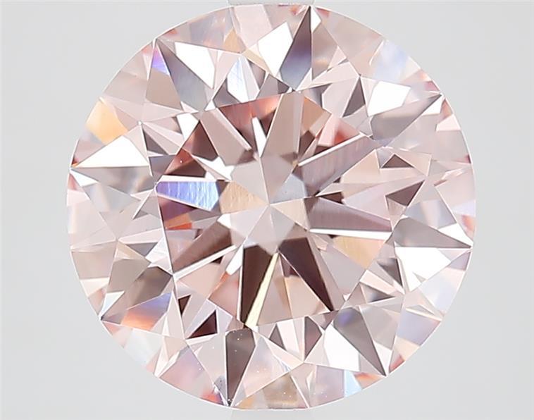 4.38 Ct. Fancy Intense  Pink Round Lab Grown Diamond
