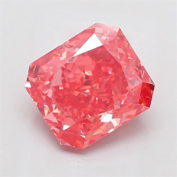 2.57 Ct. Fancy Vivid Pink Radiant Lab Grown Diamond