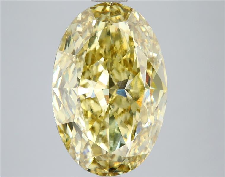 7.00 Ct. Fancy Intense Yellow Oval Lab Grown Diamond