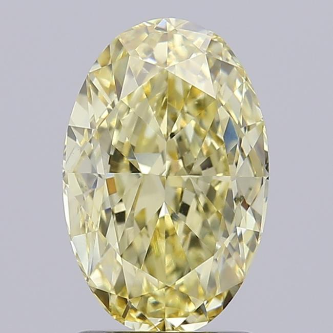 2.00 Ct. Fancy Intense Yellow Oval Lab Grown Diamond