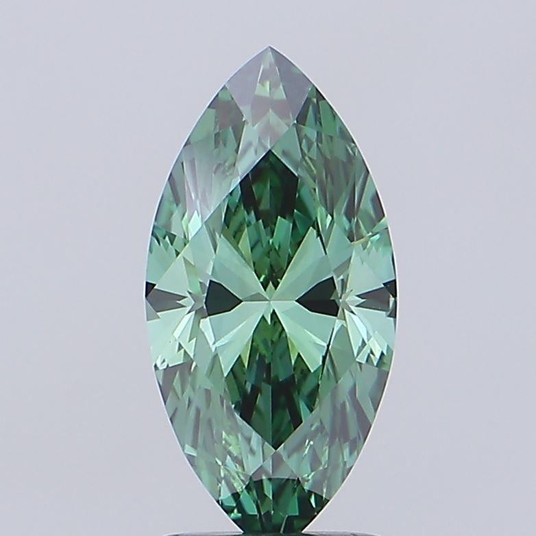 2.01 Ct. Fancy Vivid Green Marquise Lab Grown Diamond