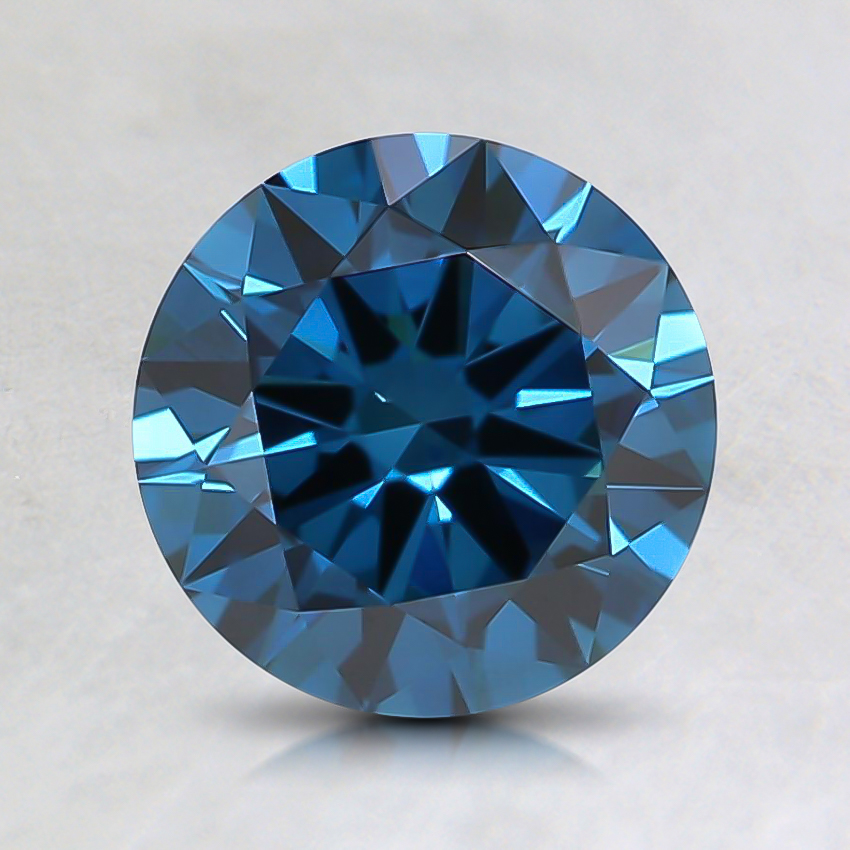 1.01 Ct. Fancy Deep Greenish Blue Round Lab Grown Diamond