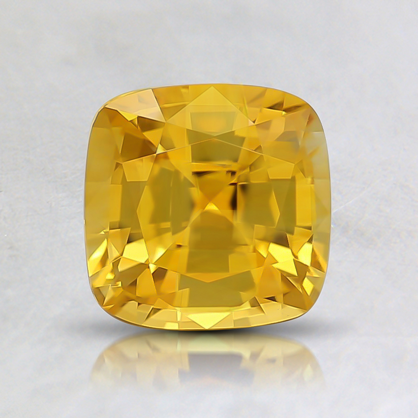 6mm Yellow Cushion Sapphire