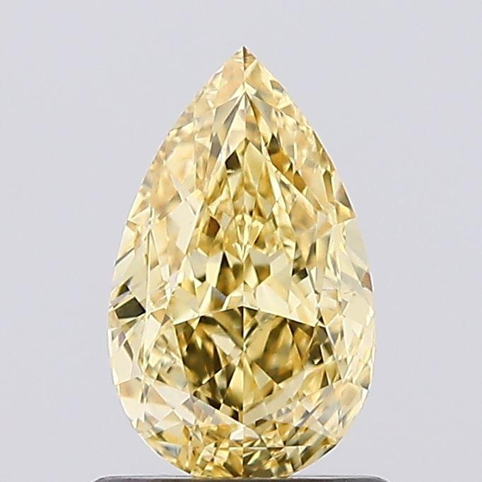 1.04 Ct. Fancy Intense Yellow Pear Lab Grown Diamond