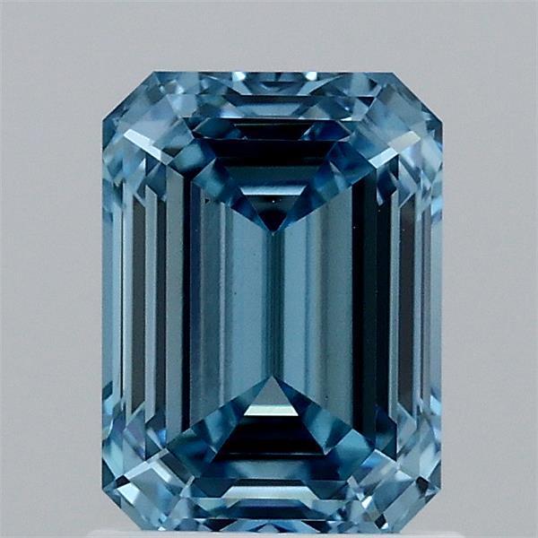 1.43 Ct. Fancy Vivid Blue Emerald Lab Grown Diamond