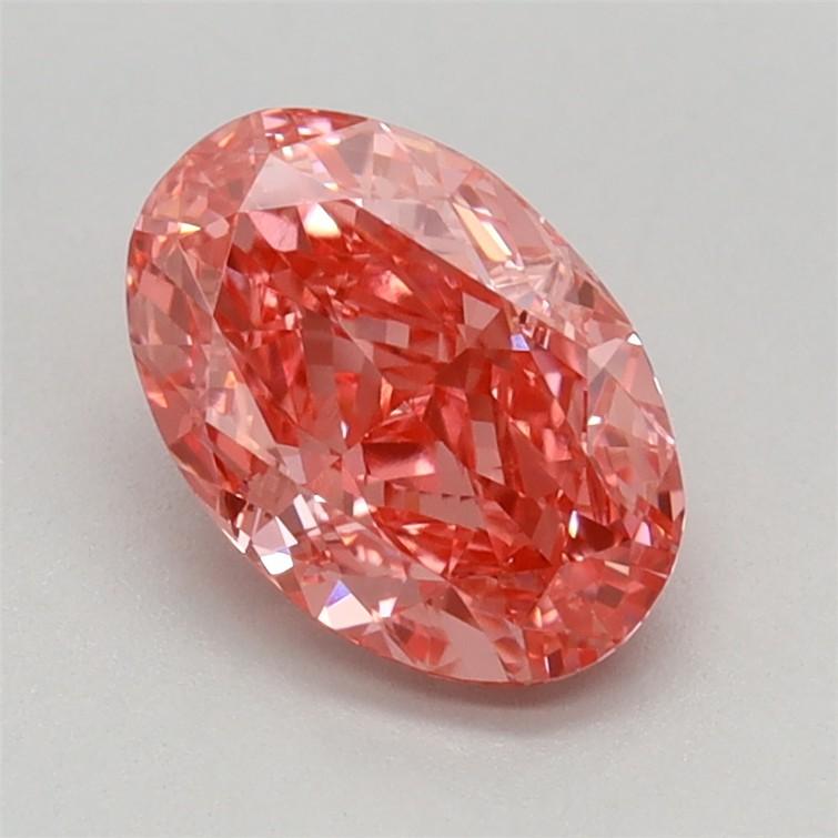 1.04 Ct. Fancy Vivid Pink Oval Lab Grown Diamond