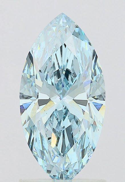 1.60 Ct. Fancy Vivid Blue Marquise Lab Grown Diamond