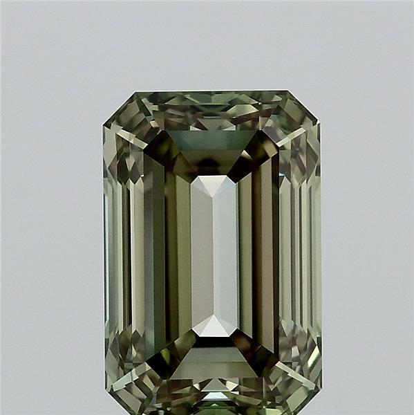 2.57 Ct. Fancy Vivid Green Emerald Lab Grown Diamond