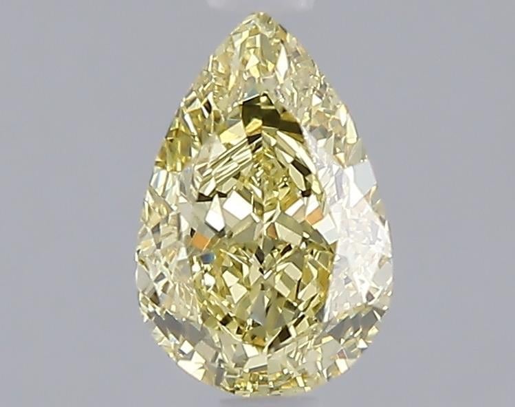1.08 Ct. Fancy Intense  Yellow Pear Lab Grown Diamond