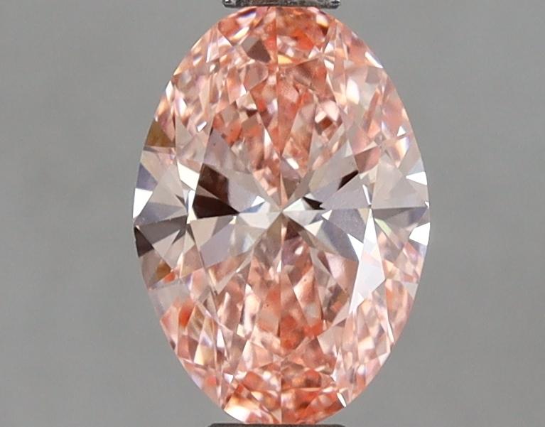 1.00 Ct. Fancy Vivid  Pink Oval Lab Grown Diamond