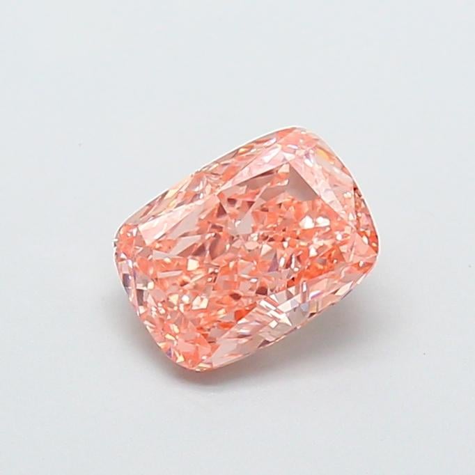 1.27 Ct. Fancy Intense Orangy Pink Cushion Lab Grown Diamond