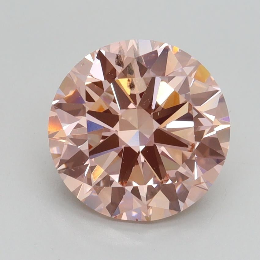 3.01 Ct. Fancy Intense Pink Round Lab Grown Diamond