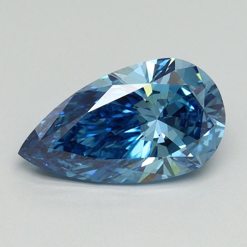 2.01 Ct. Fancy Vivid Blue Pear Lab Grown Diamond