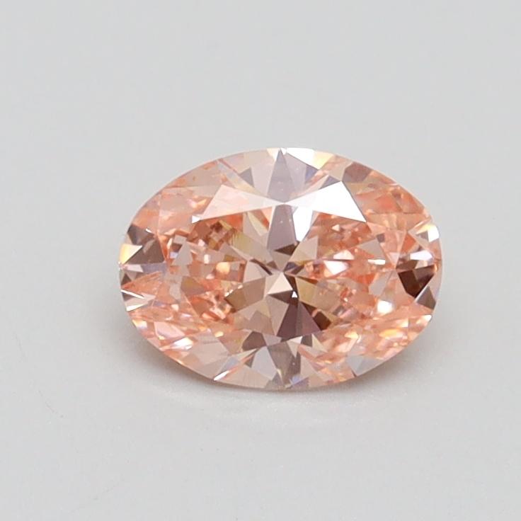 0.50 Ct. Fancy Intense Pink Oval Lab Grown Diamond