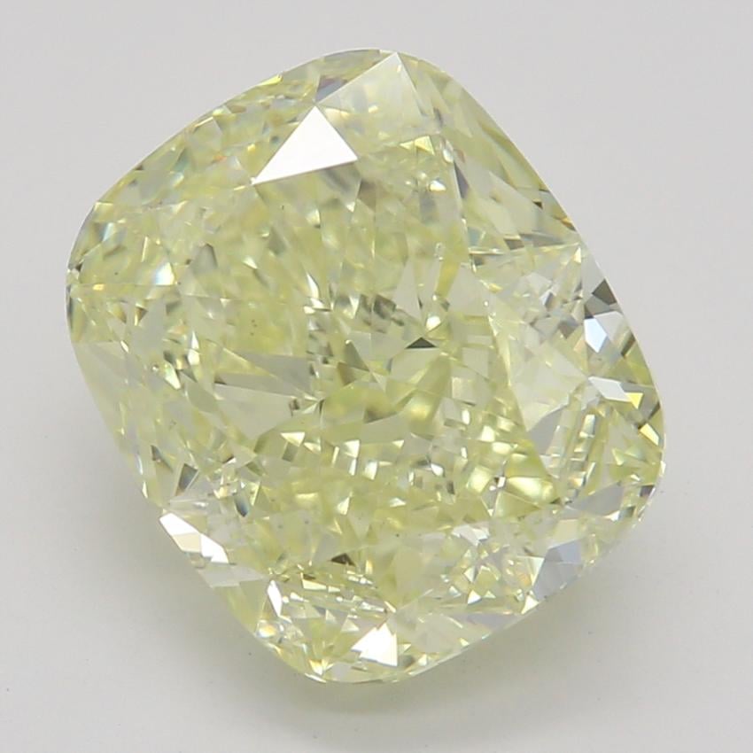 2.62 Ct. Fancy Light Yellow Cushion Diamond