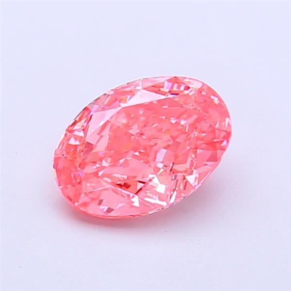 1.03 Ct. Fancy Vivid  Pink Oval Lab Grown Diamond