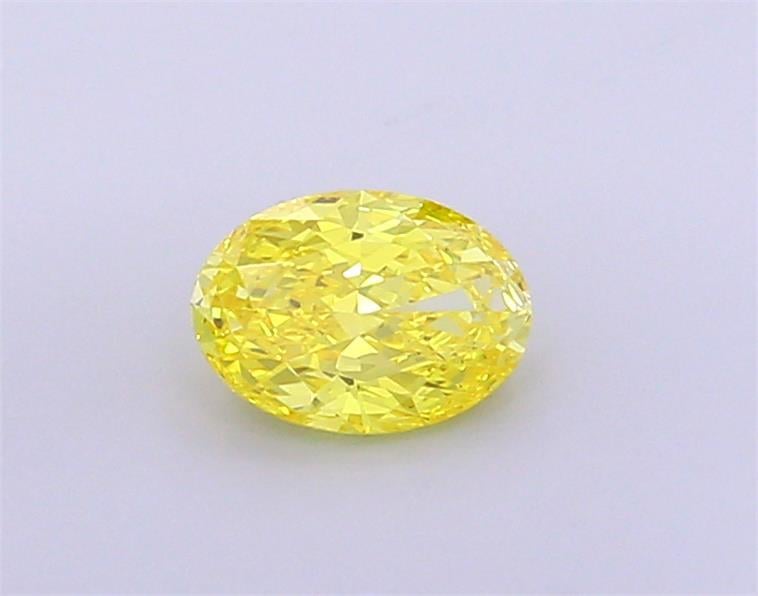1.00 Ct. Fancy Vivid Yellow Oval Lab Grown Diamond