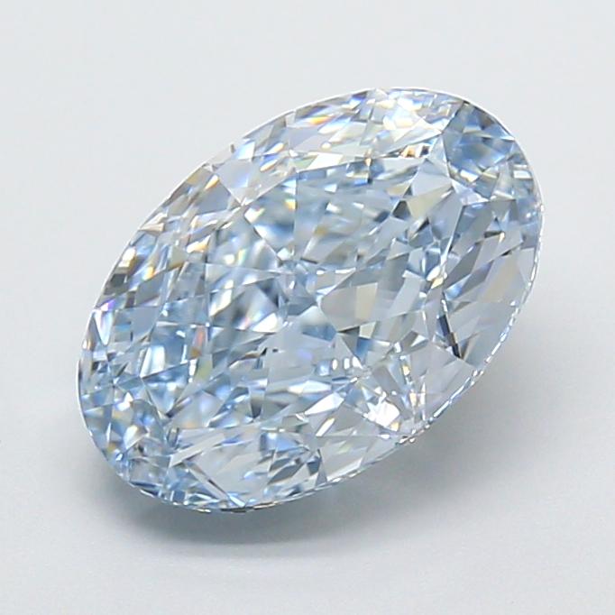 3.52 Ct. Fancy Blue Oval Lab Grown Diamond