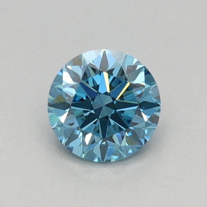 0.35 Ct. Fancy Vivid Blue Round Lab Grown Diamond