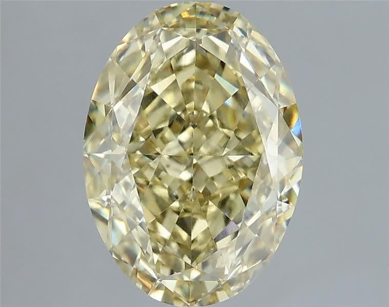 3.06 Ct. Fancy Yellow Oval Lab Grown Diamond