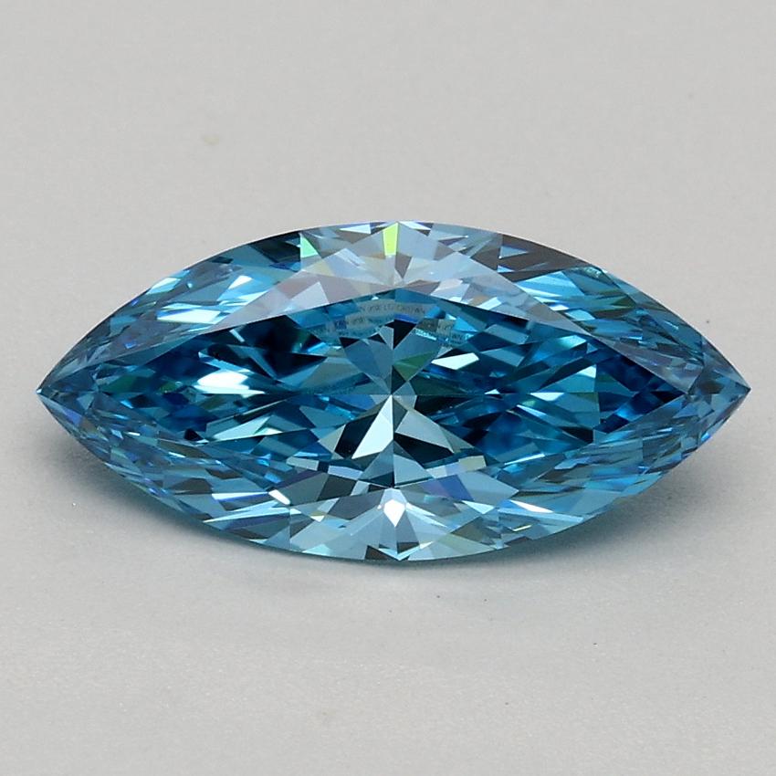 1.01 Ct. Fancy Vivid Blue Marquise Lab Grown Diamond
