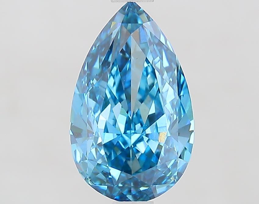 1.92 Ct. Fancy Vivid Blue Pear Lab Grown Diamond