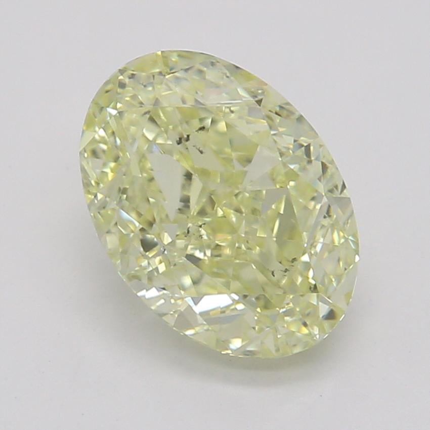 1.08 Ct. Fancy Light Yellow Oval Diamond