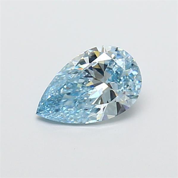 0.76 Ct. Fancy Vivid  Blue Pear Lab Grown Diamond