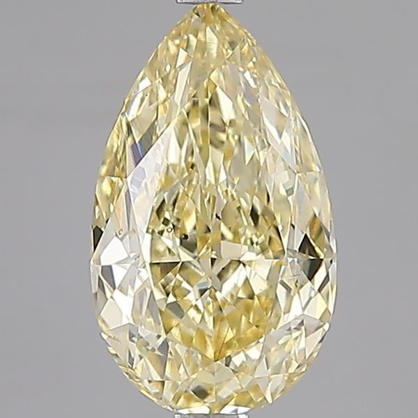 3.01 Ct. Fancy Intense Yellow Pear Lab Grown Diamond