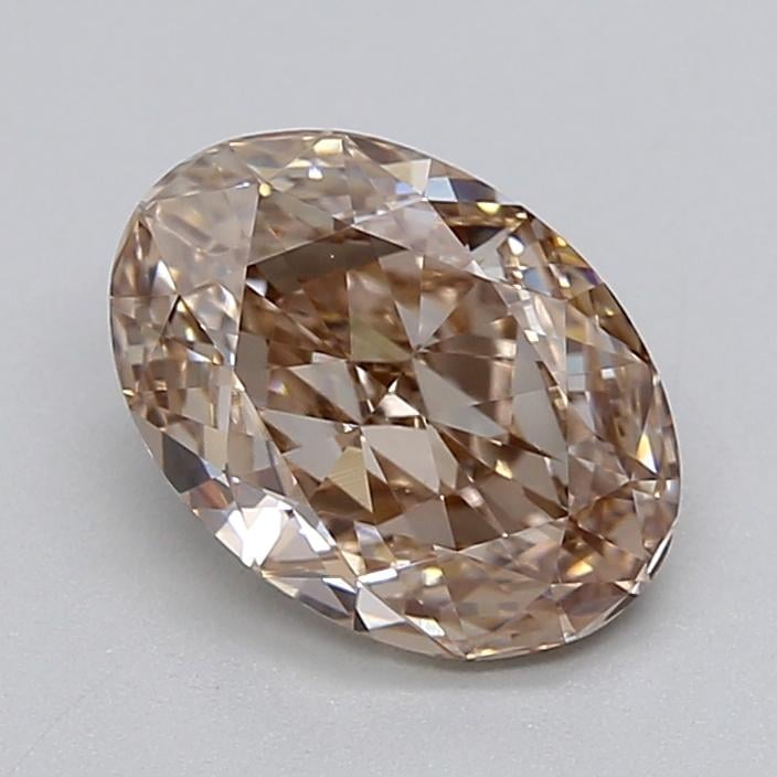 1.53 Ct. Very Light  Brown Oval Lab Grown Diamond