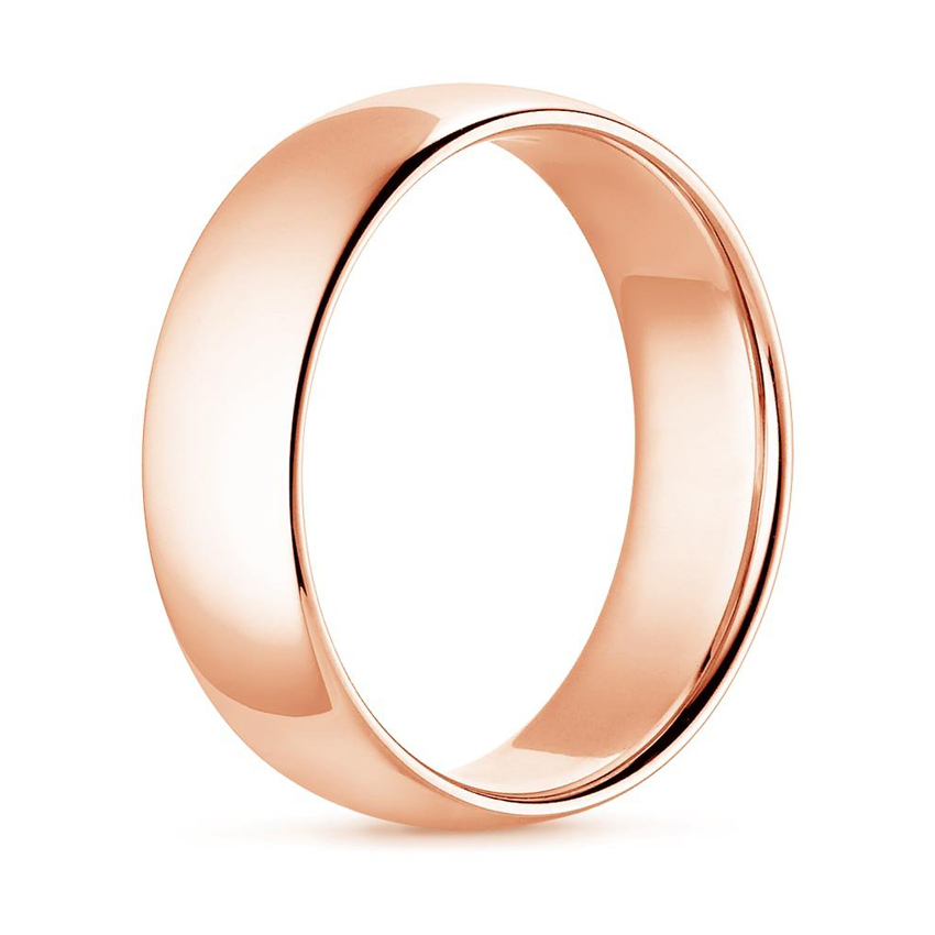 Double Twist 18ct Rose Gold 4mm Wedding Ring main image 0