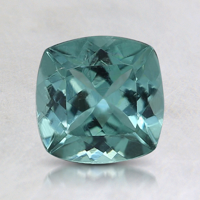 6.5mm Teal Cushion Tourmaline