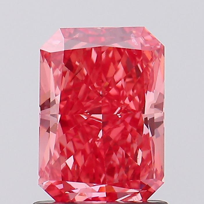 1.25 Ct. Fancy Vivid Pink Radiant Lab Grown Diamond