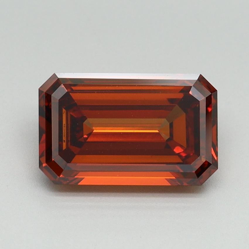 2.02 Ct. Fancy Deep Orange Emerald Lab Grown Diamond