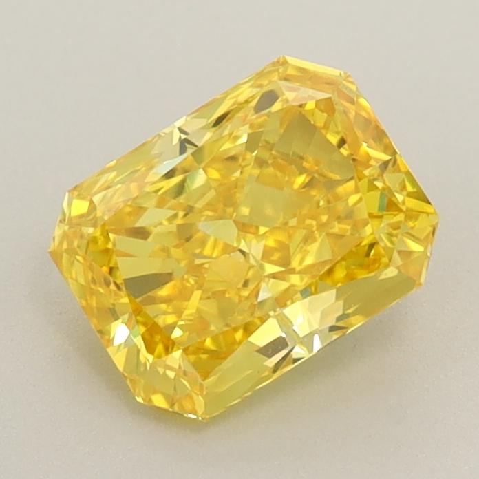 1.09 Ct. Fancy Vivid  Yellow Radiant Lab Grown Diamond