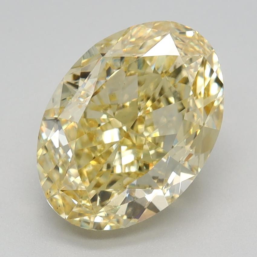 2.71 Ct. Fancy Intense Yellow Oval Lab Grown Diamond