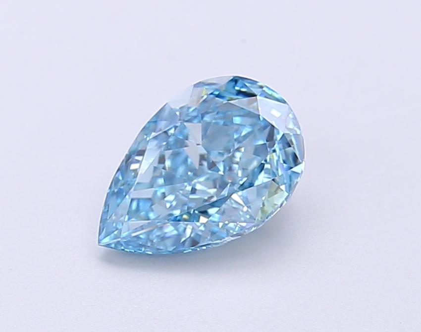 1.11 Ct. Fancy Vivid Blue Pear Lab Grown Diamond