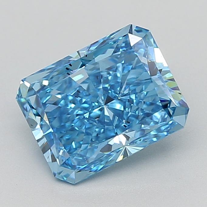 3.01 Ct. Fancy Vivid Blue Radiant Lab Grown Diamond
