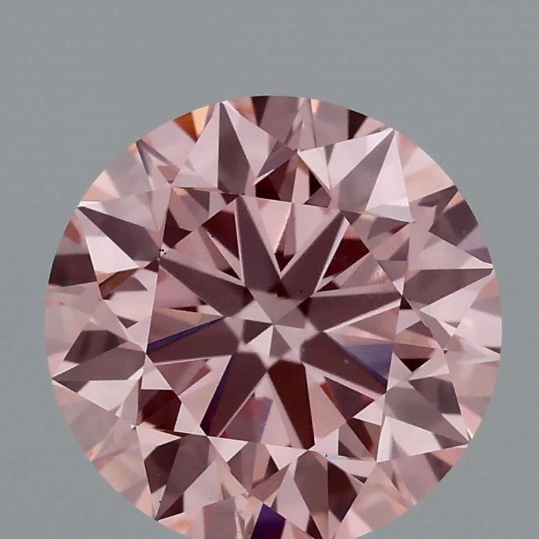 1.50 Ct. Fancy Vivid Pink Round Lab Grown Diamond
