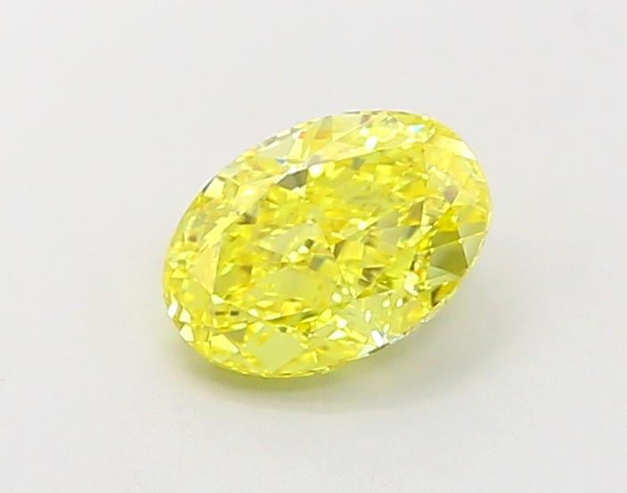 1.01 Ct. Fancy Vivid  Yellow Oval Lab Grown Diamond