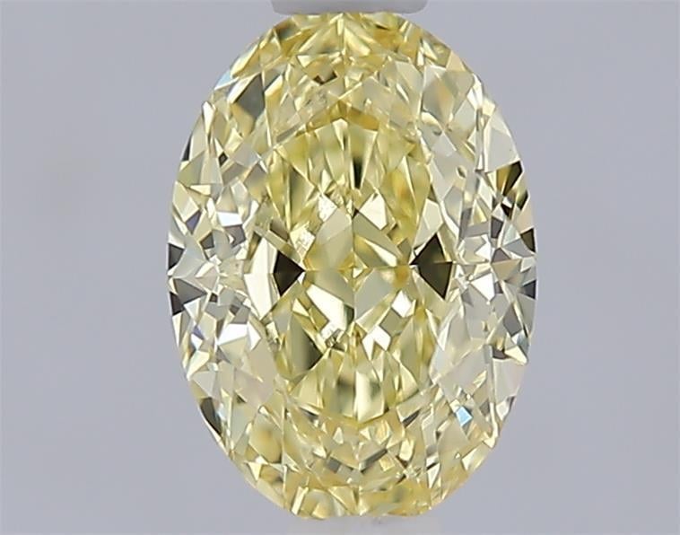 1.06 Ct. Fancy Intense  Yellow Oval Lab Grown Diamond