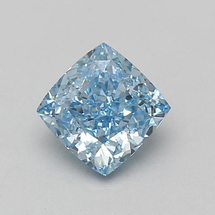 1.60 Ct. Fancy Vivid Blue Cushion Lab Grown Diamond