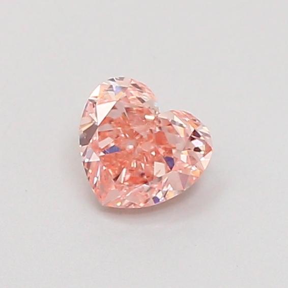0.30 Ct. Fancy Intense  Pink Heart Lab Grown Diamond