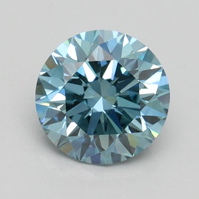 0.97 Ct. Fancy Intense Blue Round Lab Grown Diamond