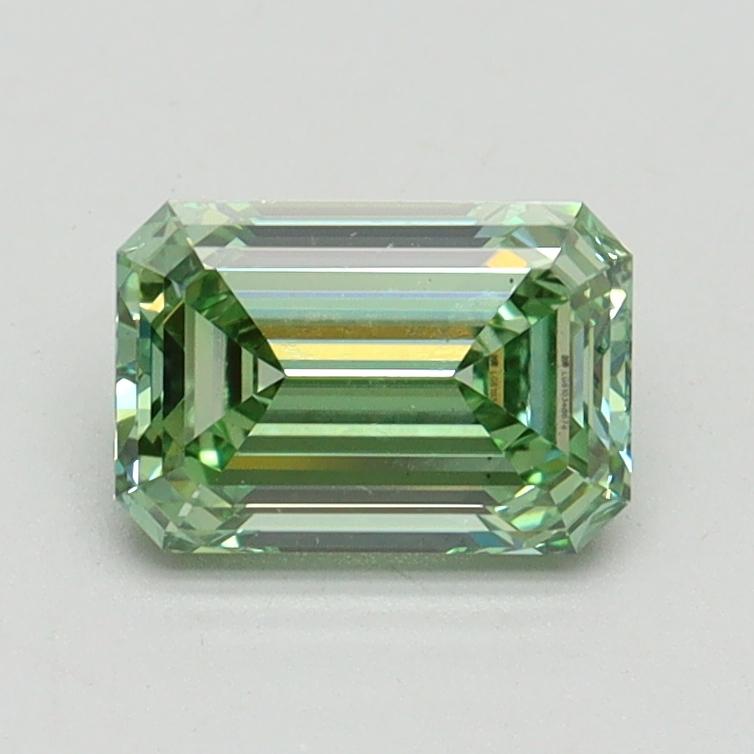 1.03 Ct. Fancy Vivid Pacific Green Emerald Lab Grown Diamond