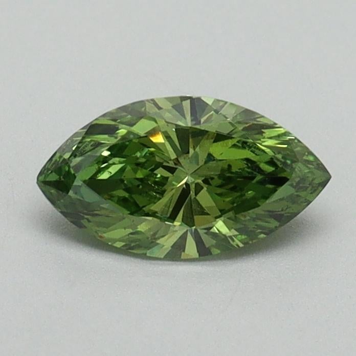 0.50 Ct. Fancy Vivid Green Marquise Lab Grown Diamond